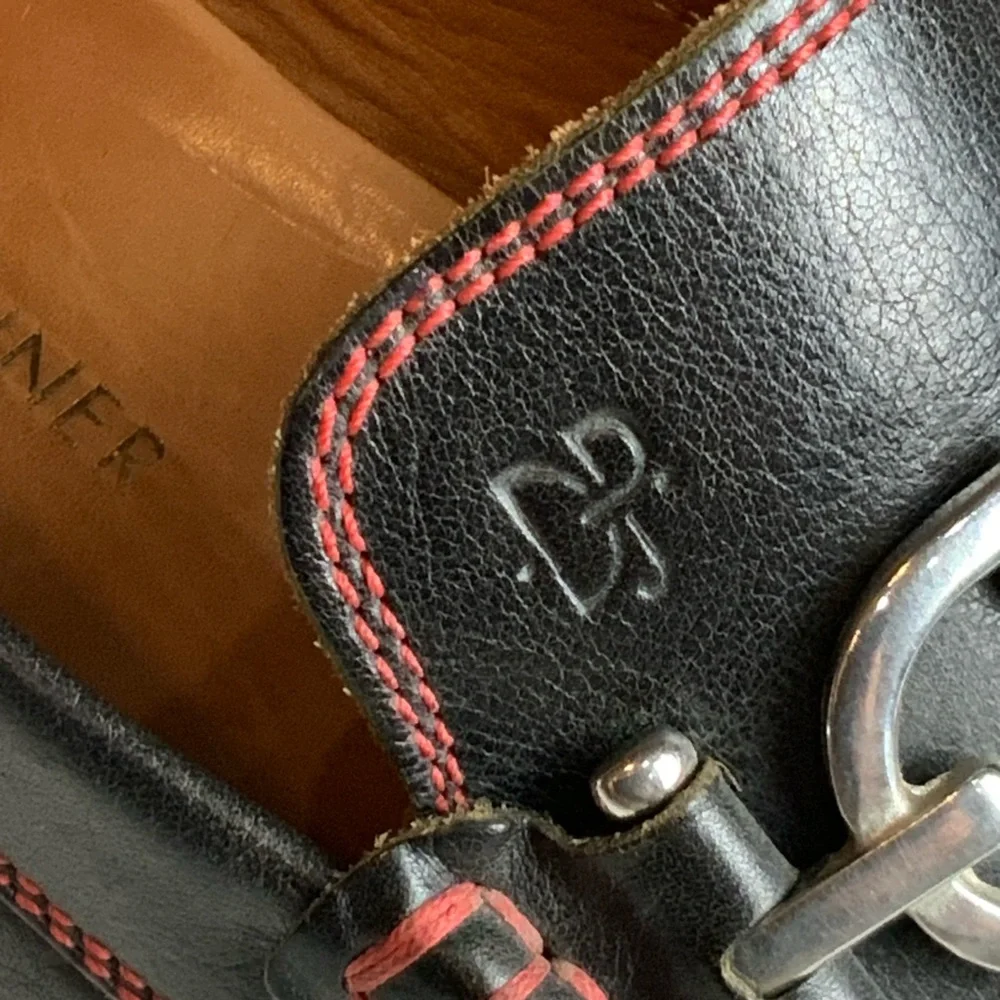 Donald J Pliner loafers with horse bit size 10